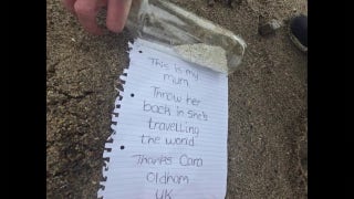 'She's traveling the world': Message in a bottle contains mother’s final wish - Fox News