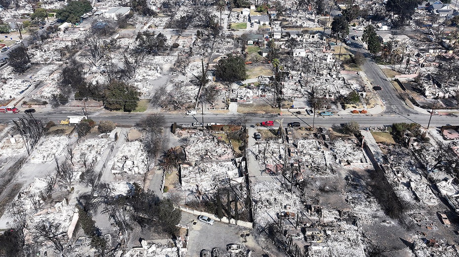 Homes destroyed in the January 2025 Eaton Fire