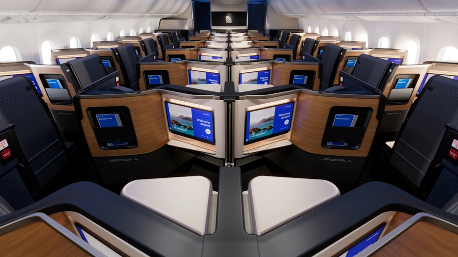 United Airlines' premium business class seating