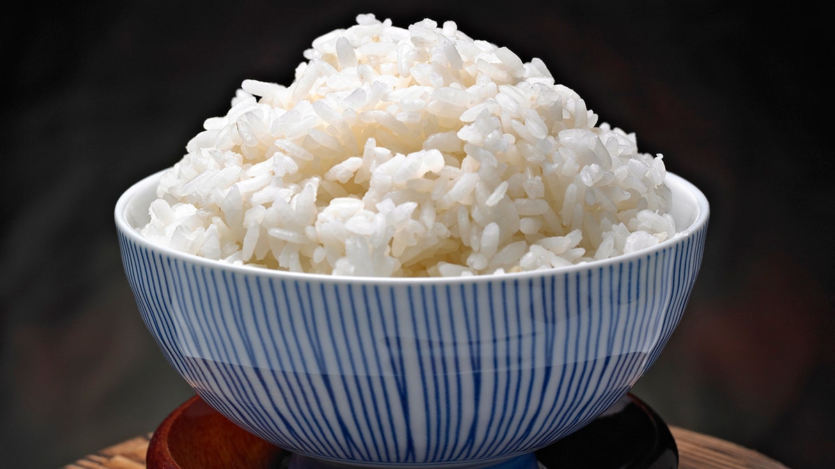 steamed white rice